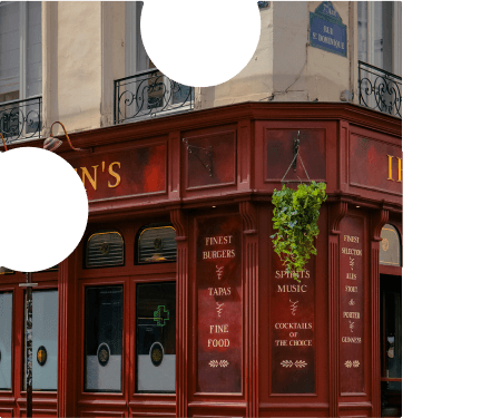 Image d'un restaurant dans une pièce de puzzle