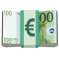 Icône de billet de banque en euros